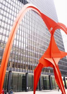 Flamingo Sculpture Photograph Chicago IL