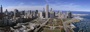 Lakefront Aerial Chicago Picture Illinois