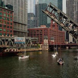 Boats on the Chicago River