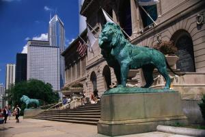 Picture of Lion Statue Art Sculpture Chicago