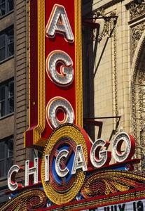 Chicago Theater Sign Photo