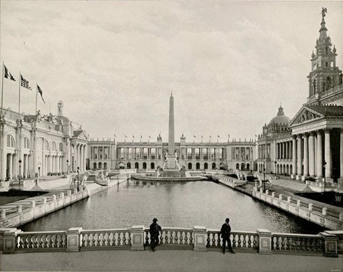 156. Picturesque World's Fair - Interior View in Old Vienna - Chicago's  1893 Worlds Fair